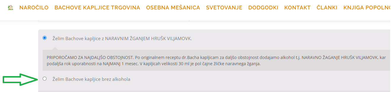 bachove cvetne esence brez alkohola