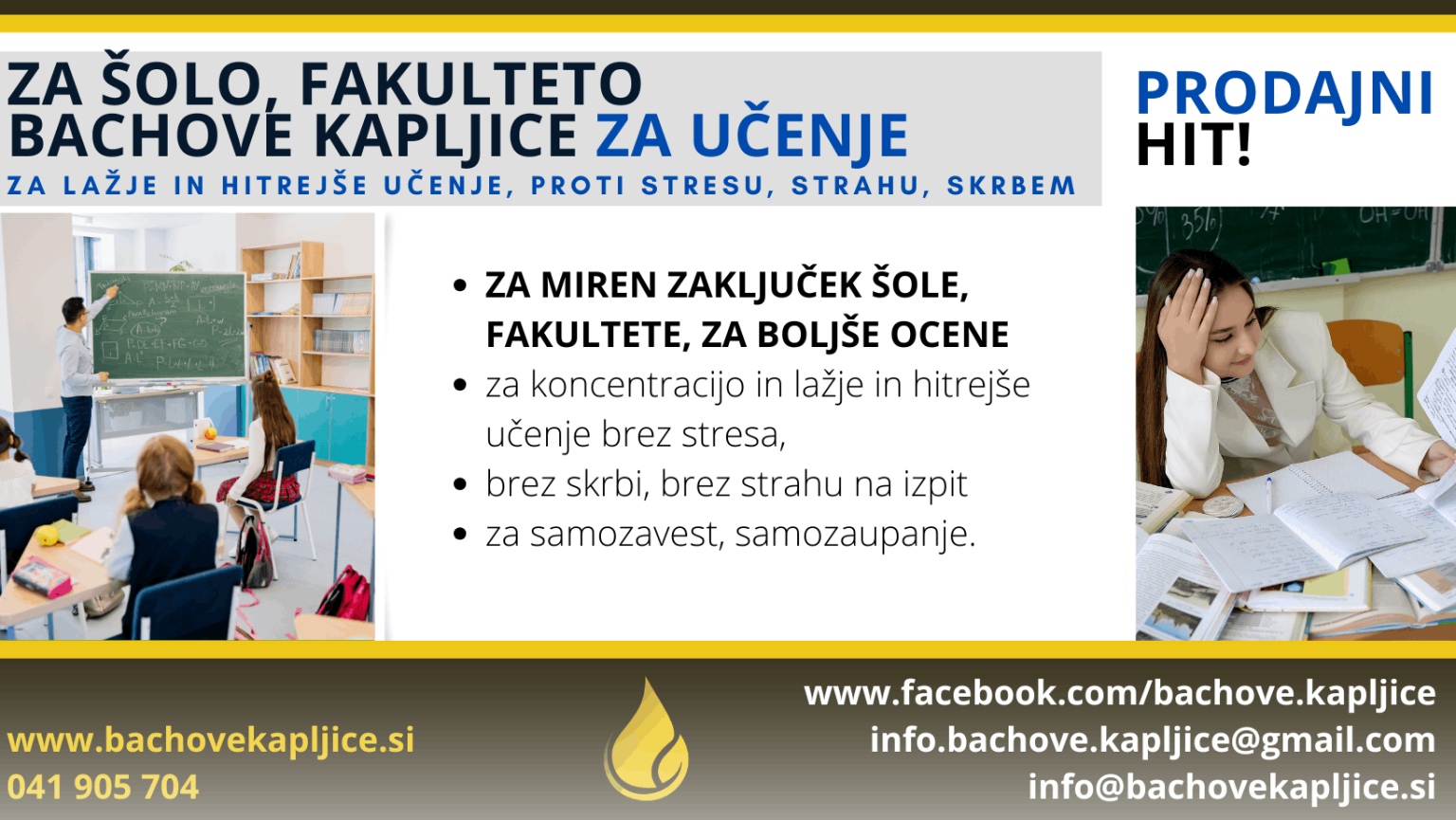 Bachove kapljice za šolo