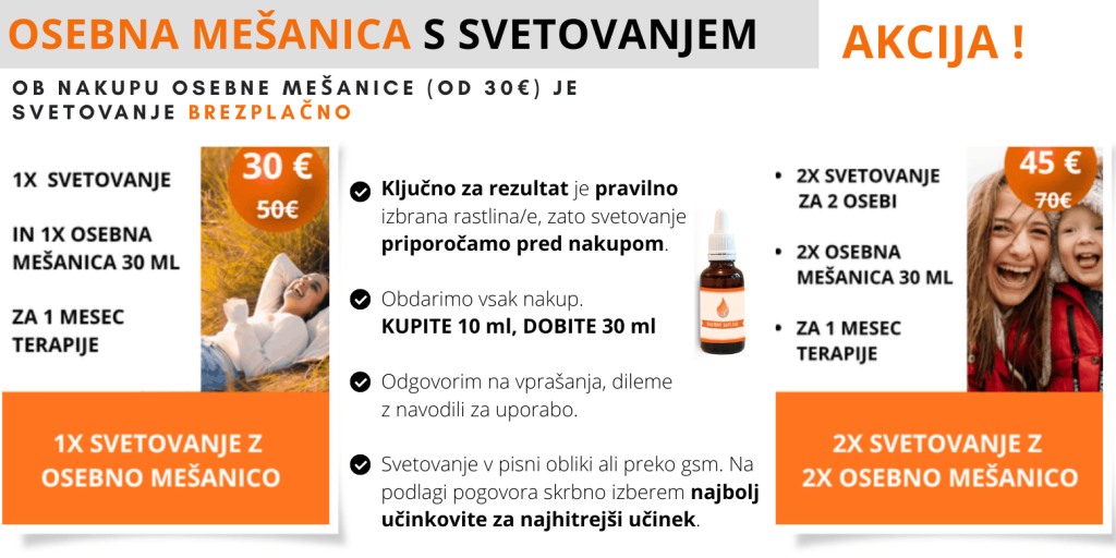 akcija svetovanje z Bachovimi kapljicami